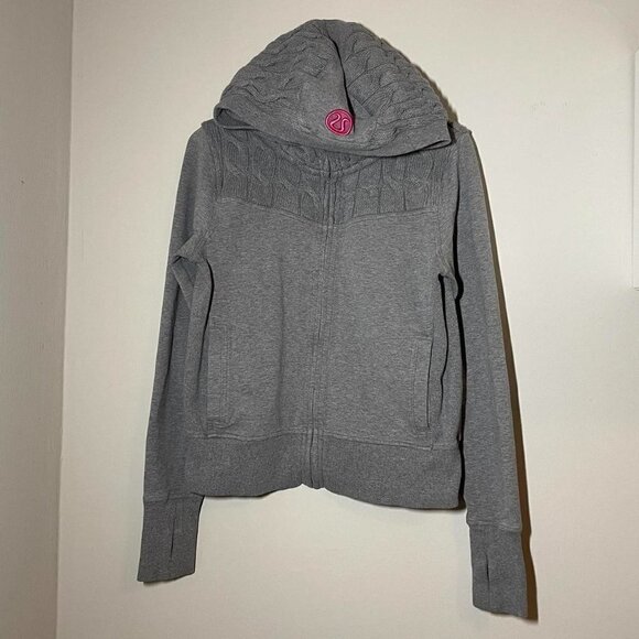 Lululemon Fireside Cable Knit Hoodie size 10 - Picture 2 of 6